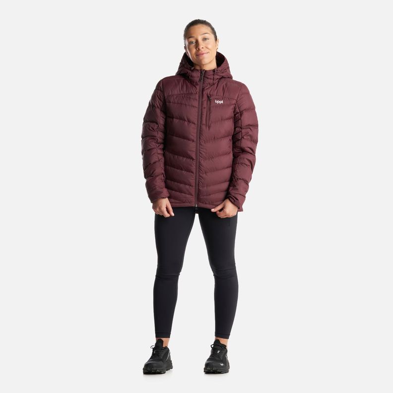 Chaqueta Mujer Bazpur Down Hoody Jacket Burdeo Lippi I23-8