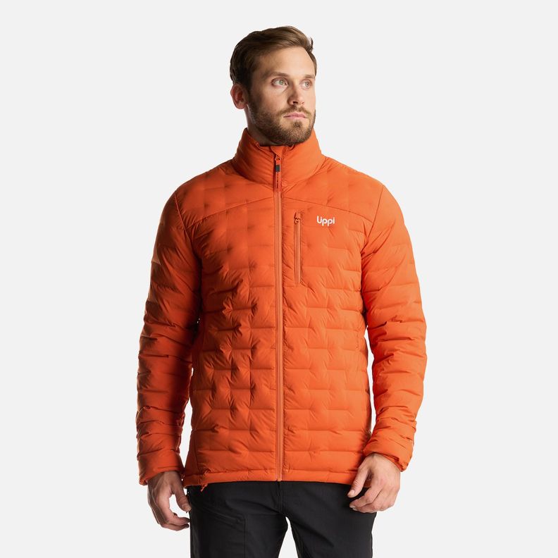 Chaqueta Hombre Ultimate Stretch Down Jacket Naranja Oscuro Lippi-1