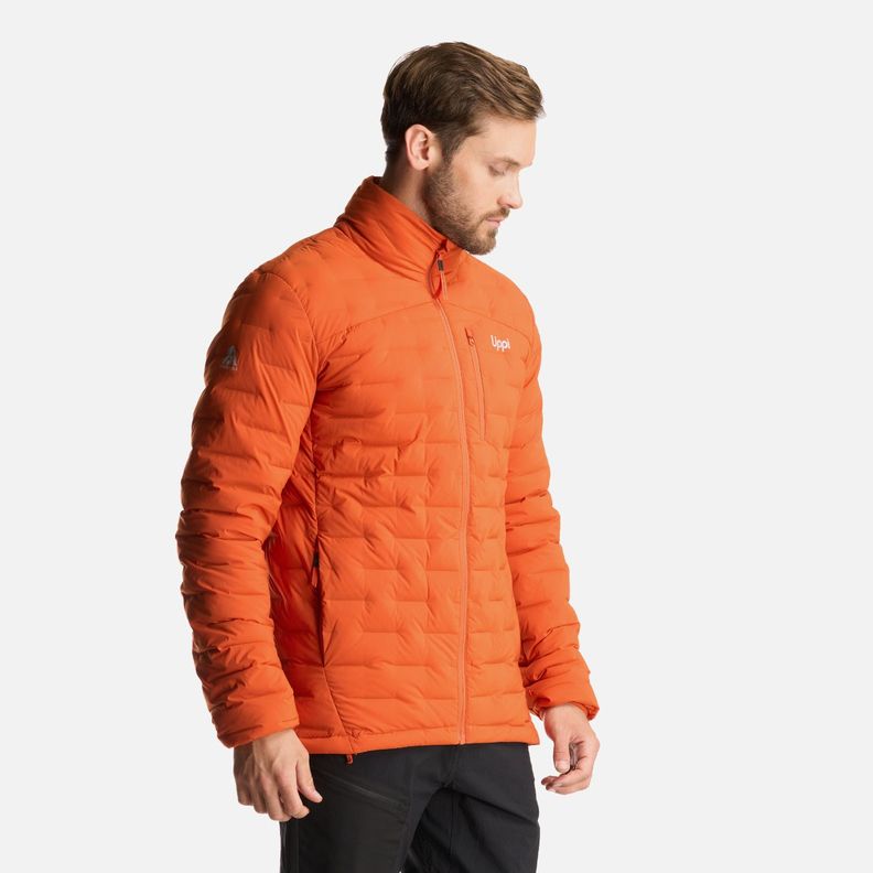 Chaqueta Hombre Ultimate Stretch Down Jacket Naranja Oscuro Lippi-2