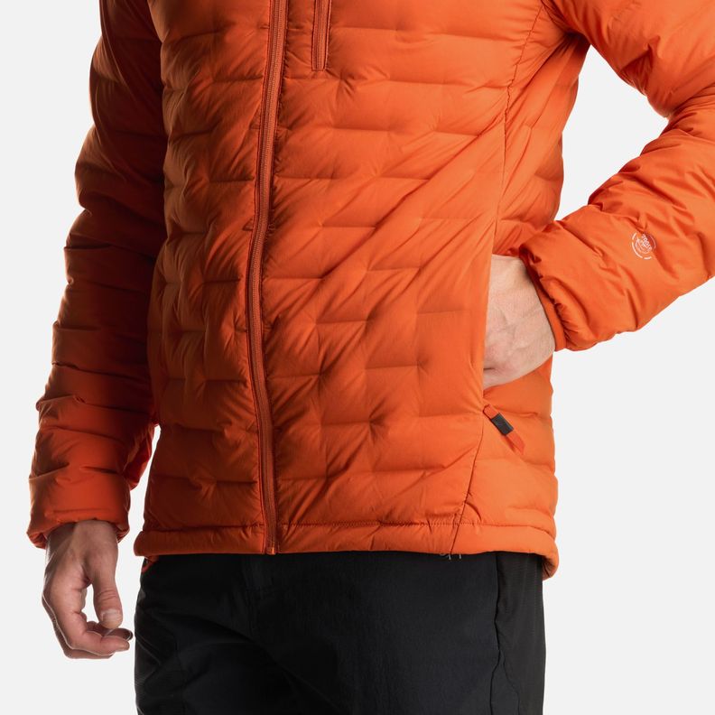 Chaqueta Hombre Ultimate Stretch Down Jacket Naranja Oscuro Lippi-6