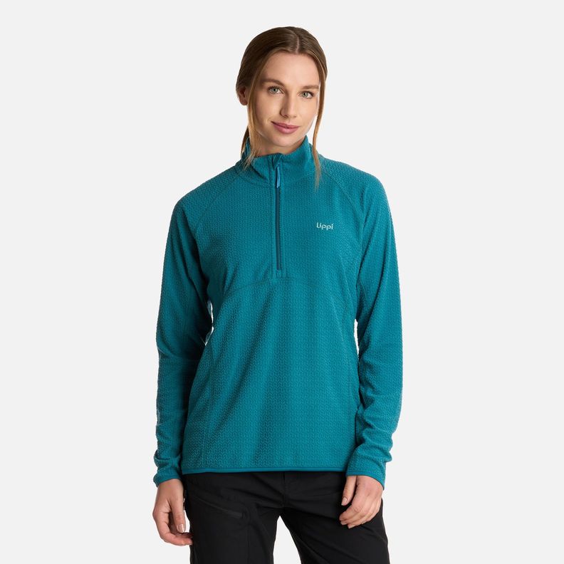 Polerón Mujer Jacaranda Nano-F 14 Zip Turquesa Lippi I25-0