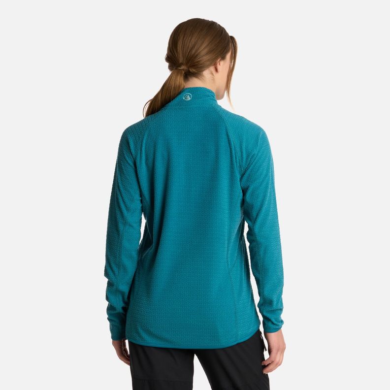 Polerón Mujer Jacaranda Nano-F 14 Zip Turquesa Lippi I25-2