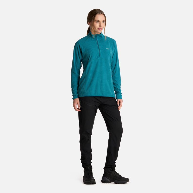 Polerón Mujer Jacaranda Nano-F 14 Zip Turquesa Lippi I25-4