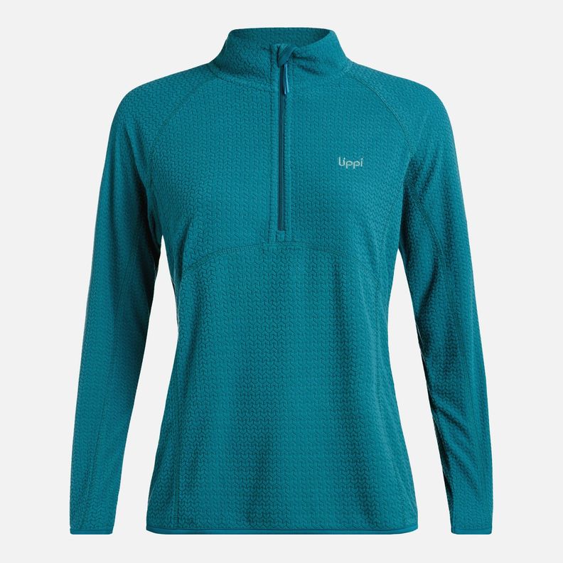 Polerón Mujer Jacaranda Nano-F 14 Zip Turquesa Lippi I25-5