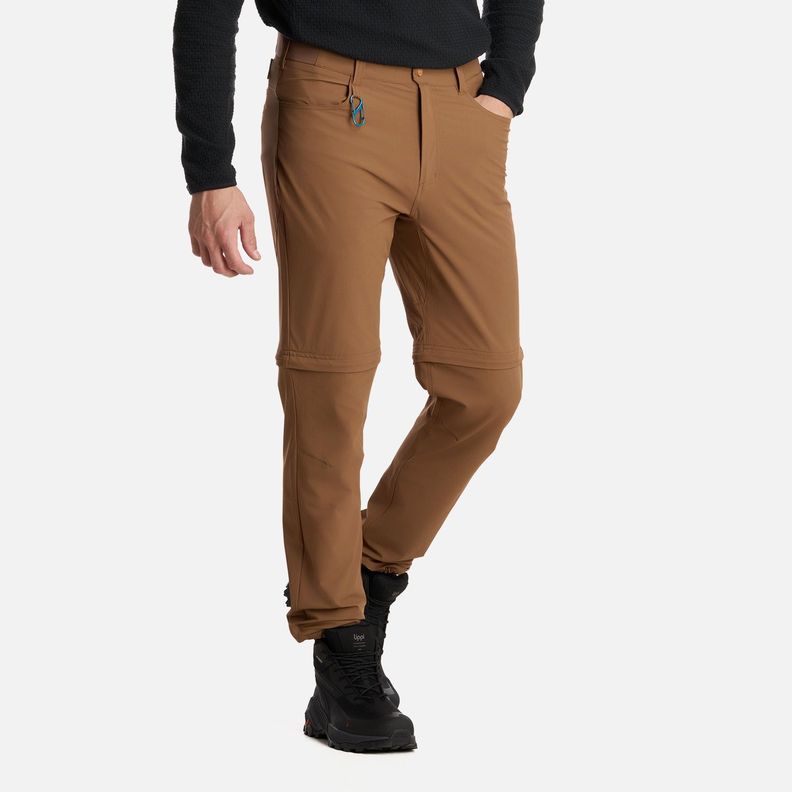 Pantalón Hombre Lennox Q-Dry Mix-2 Pants Café Lippi I25-1