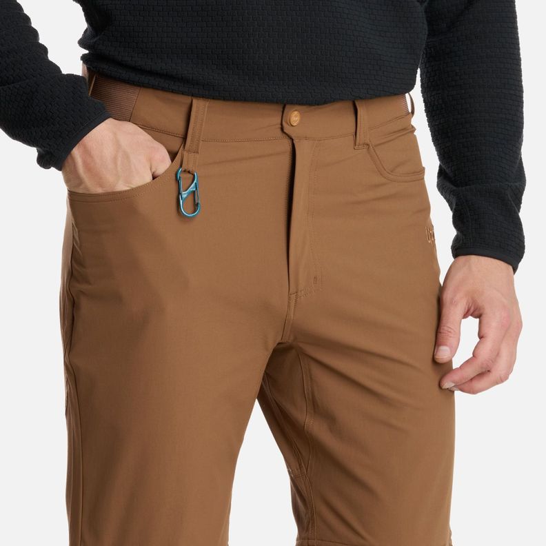 Pantalón Hombre Lennox Q-Dry Mix-2 Pants Café Lippi I25-3