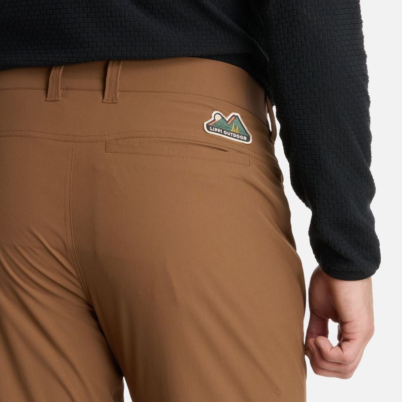 Pantalón Hombre Lennox Q-Dry Mix-2 Pants Café Lippi I25-4