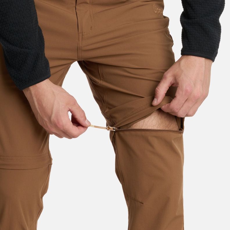 Pantalón Hombre Lennox Q-Dry Mix-2 Pants Café Lippi I25-5