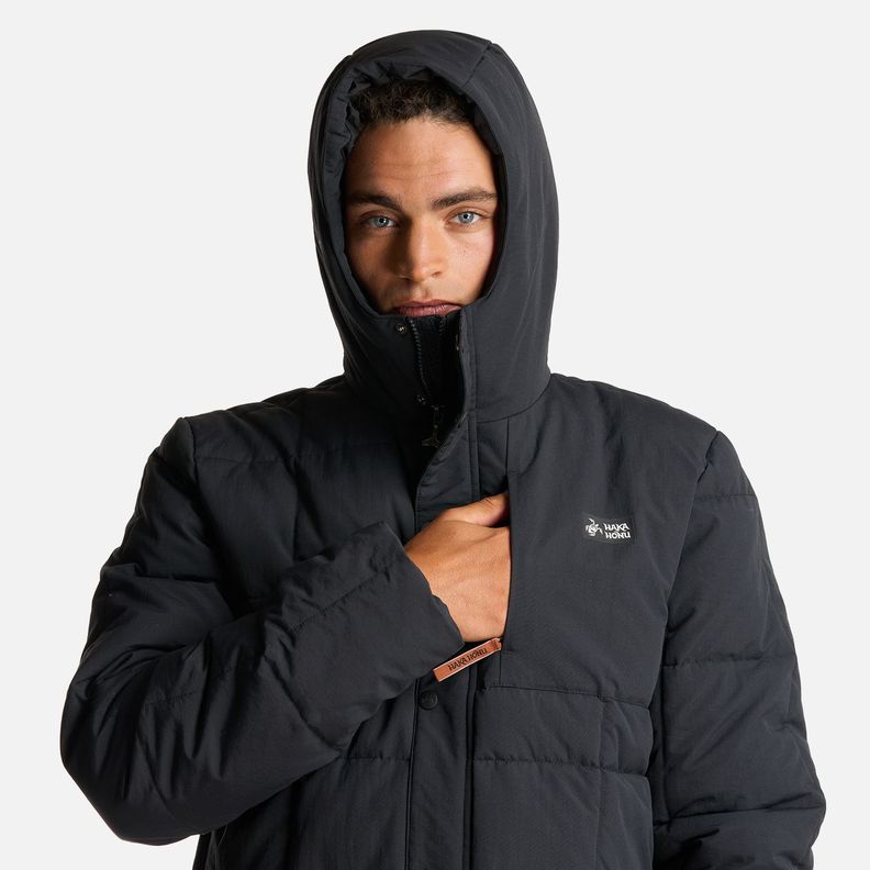 Chaqueta Hombre Aislado Negro Haka Honu-3