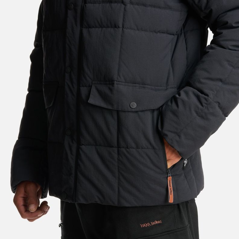 Chaqueta Hombre Aislado Negro Haka Honu-4