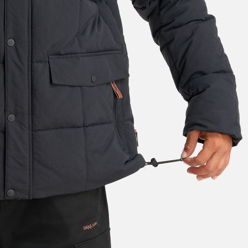 Chaqueta Hombre Aislado Negro Haka Honu-5
