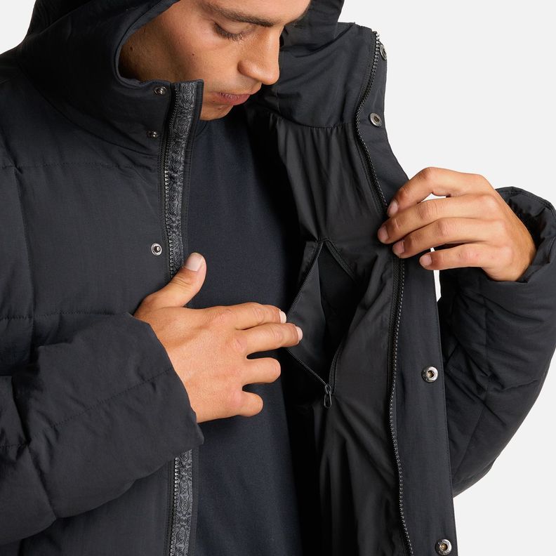 Chaqueta Hombre Aislado Negro Haka Honu-6