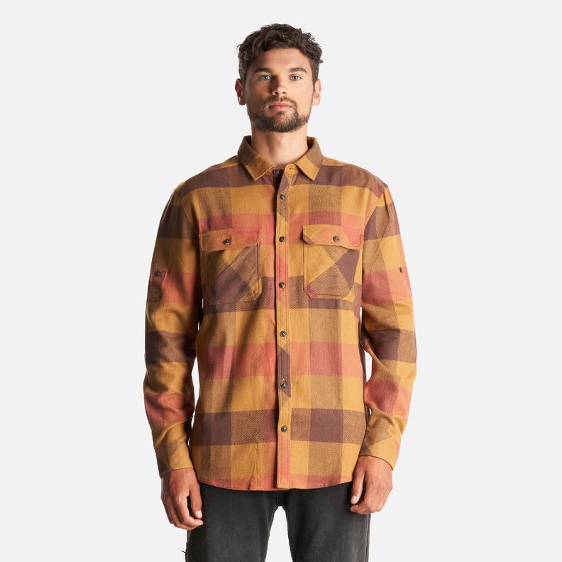 Camisa Hombre Lumberjack Shirt Terracota Lippi I23-0