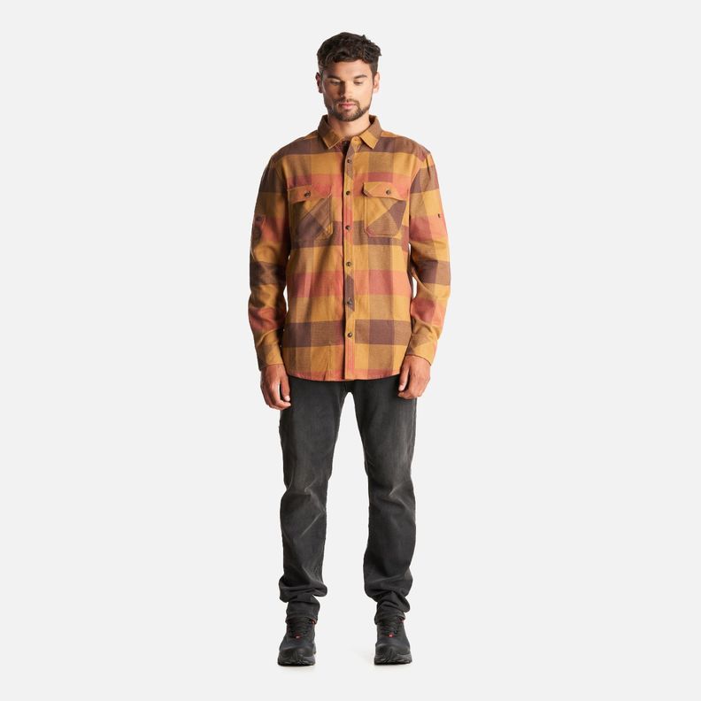 Camisa Hombre Lumberjack Shirt Terracota Lippi I23-4