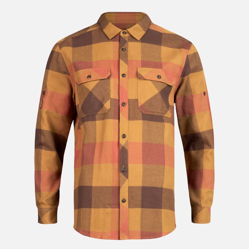 Camisa Hombre Lumberjack Shirt Terracota Lippi I23-5