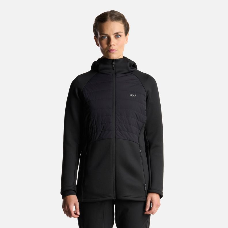 Poleron Mujer ColdMove WindBreaker SteamPro Hoody Jacket Negro Lippi-1