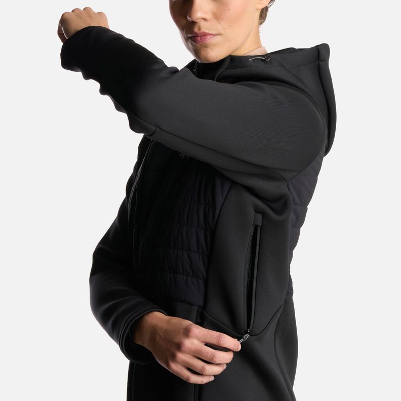 Poleron Mujer ColdMove WindBreaker SteamPro Hoody Jacket Negro Lippi-5