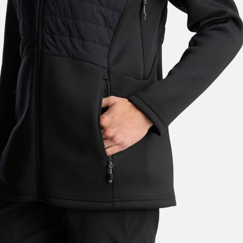 Poleron Mujer ColdMove WindBreaker SteamPro Hoody Jacket Negro Lippi-6