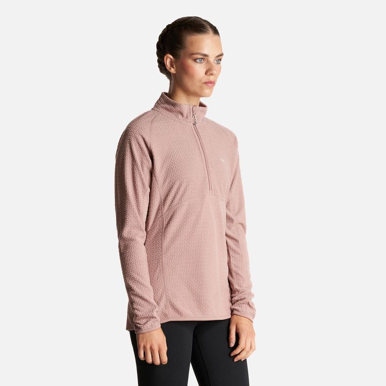 Poleron Mujer Jacaranda Nano-F 14 Zip Rosa Claro Lippi-2