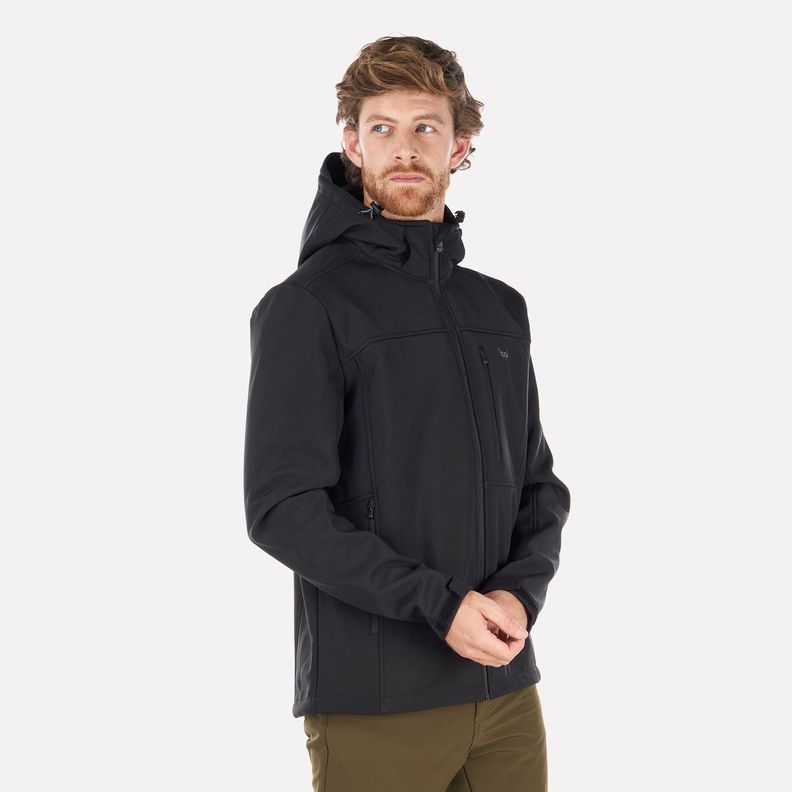 Chaqueta Hombre Macaya Softshell Hoody Jacket Negro Lippi 23-1
