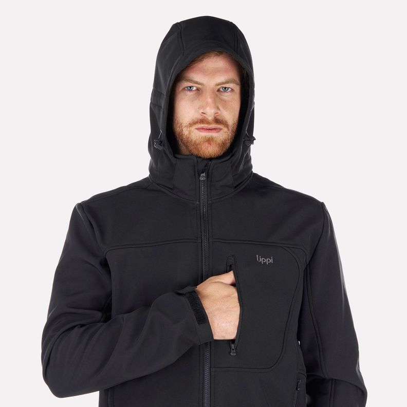 Chaqueta Hombre Macaya Softshell Hoody Jacket Negro Lippi 23-3