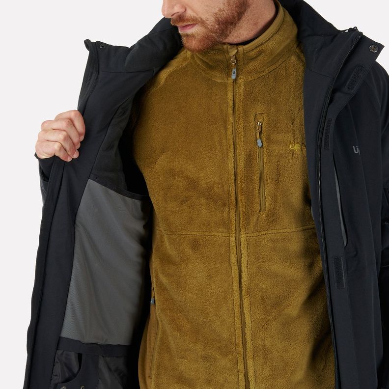 Chaqueta Hombre Andes B-Dry Hoody Jacket Negro Lippi I22-4