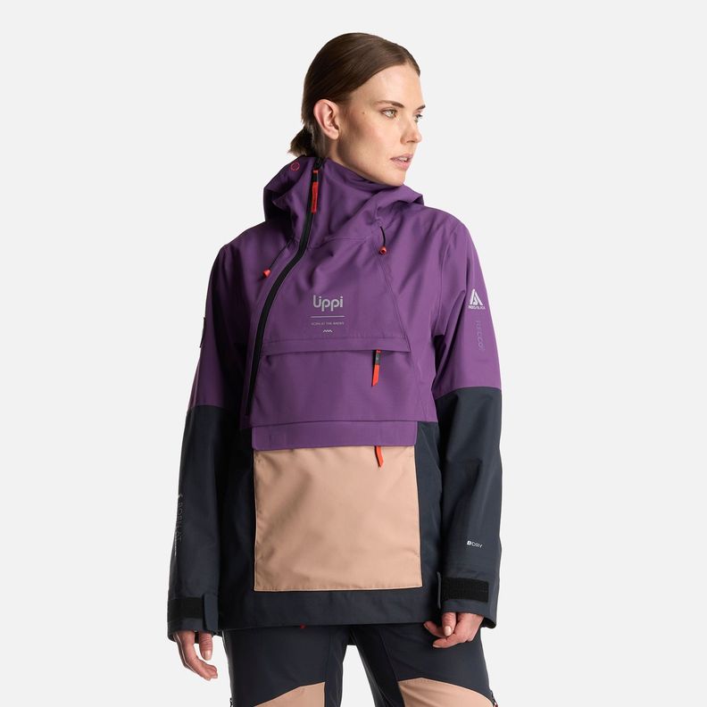 Chaqueta Mujer Black Hill 14 Zip B-Dry Jacket Morado Lippi-1