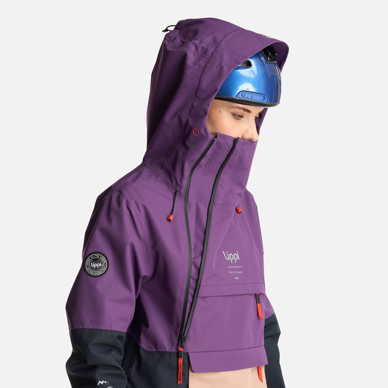 Chaqueta Mujer Black Hill 14 Zip B-Dry Jacket Morado Lippi-5
