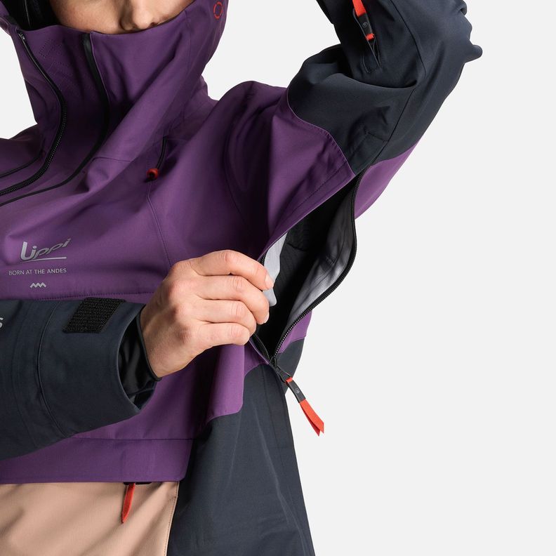 Chaqueta Mujer Black Hill 14 Zip B-Dry Jacket Morado Lippi-6