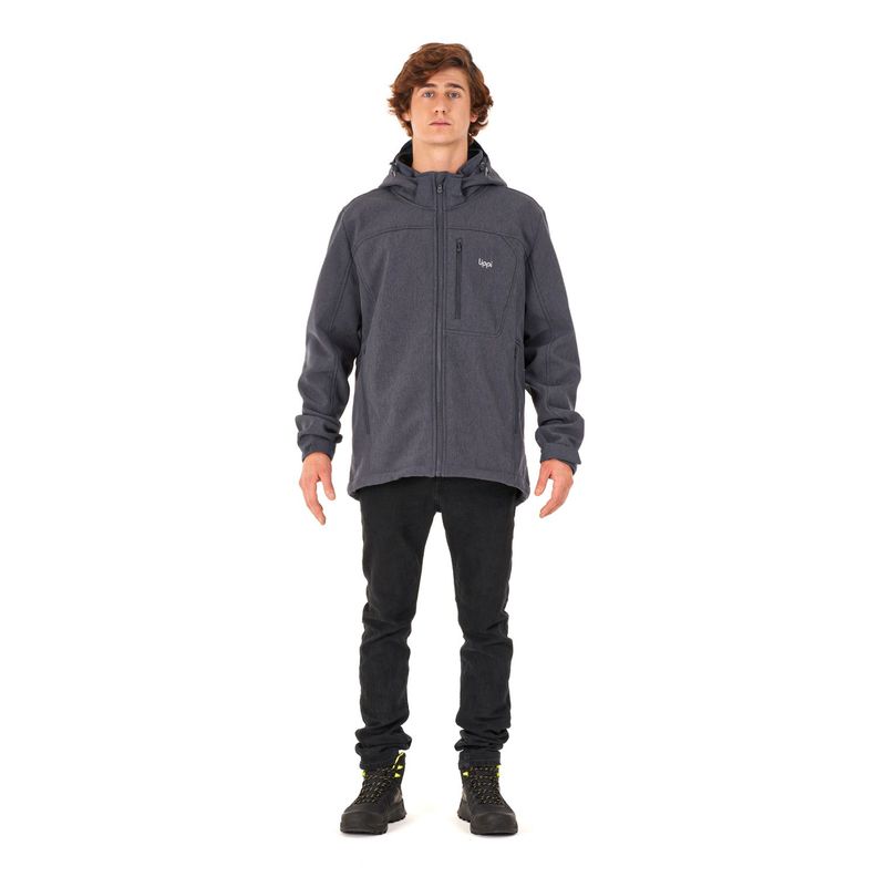 Chaqueta Hombre Macaya Softshell Hoody Jacket Melange Azul Lippi-9