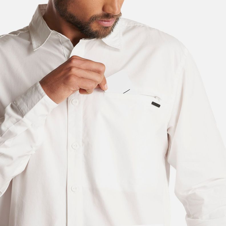 Camisa Hombre Alloy Long Sleeve Shirt Blanco Lippi I23-5