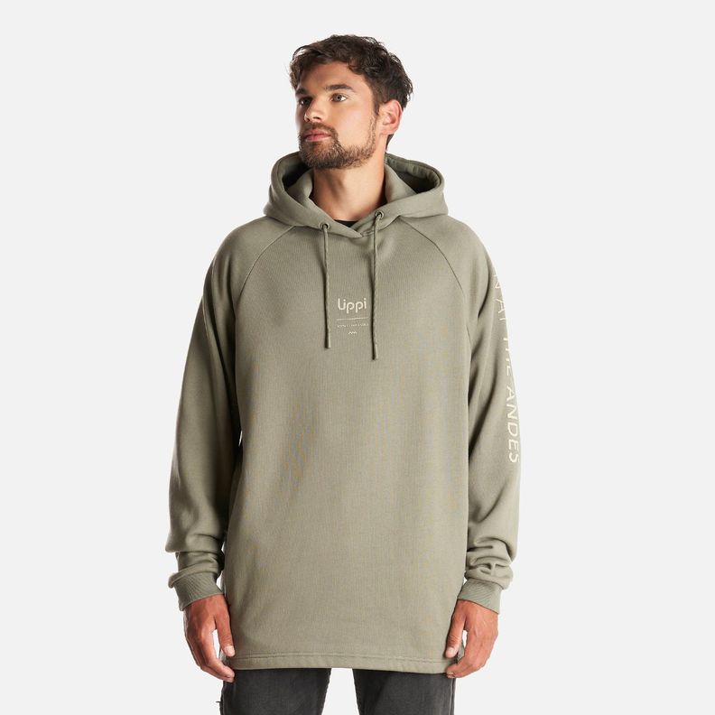 Poleron Hombre Heavy Duty Hoody Sweatshirt Laurel Lippi-1