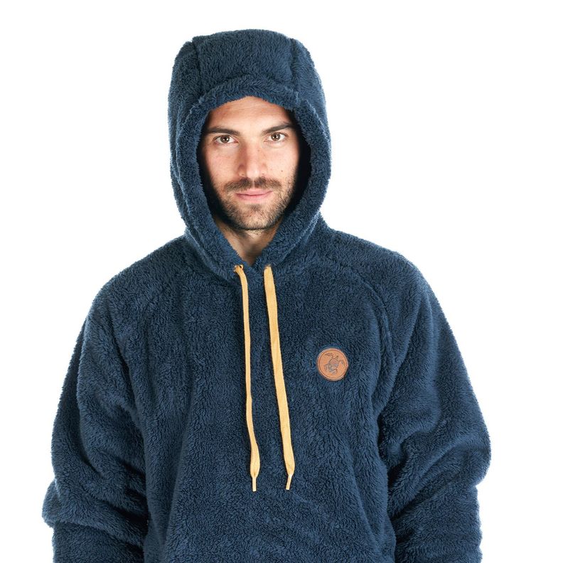Poleron Hombre Cangur-oso Azul Haka Honu V22-6