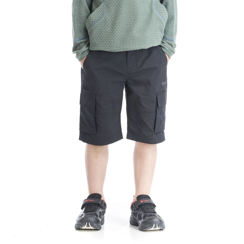 Short Niño Mini Just-Go Q-Dry Cargo Shorts Grafito Lippi-1