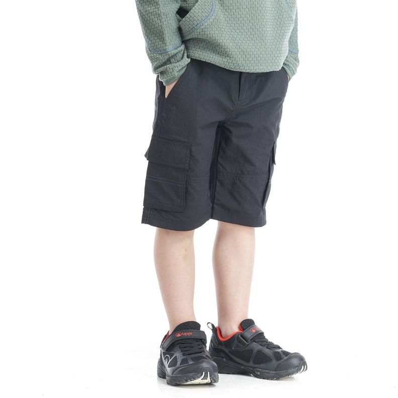 Short Niño Mini Just-Go Q-Dry Cargo Shorts Grafito Lippi-2