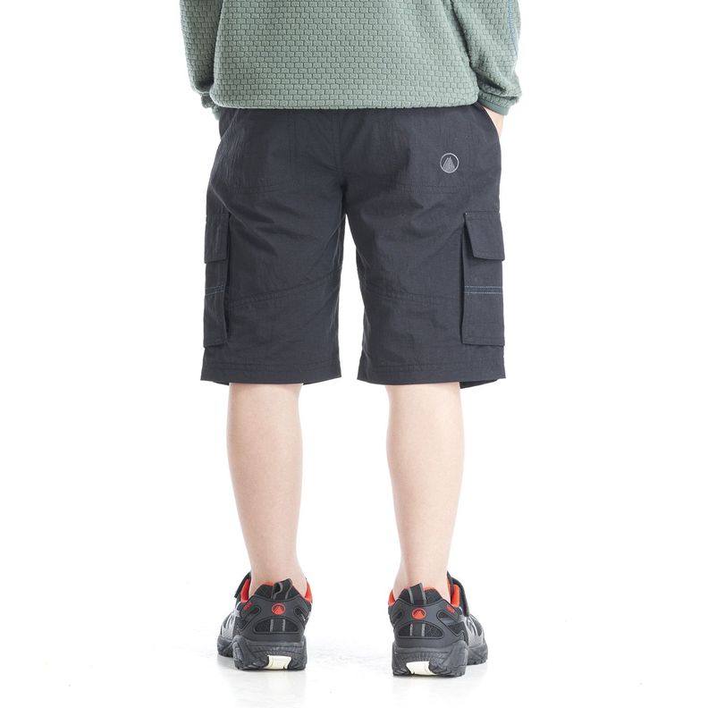 Short Niño Mini Just-Go Q-Dry Cargo Shorts Grafito Lippi-3