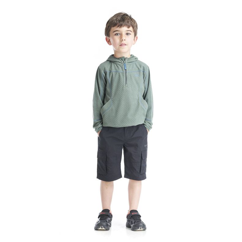 Short Niño Mini Just-Go Q-Dry Cargo Shorts Grafito Lippi-4