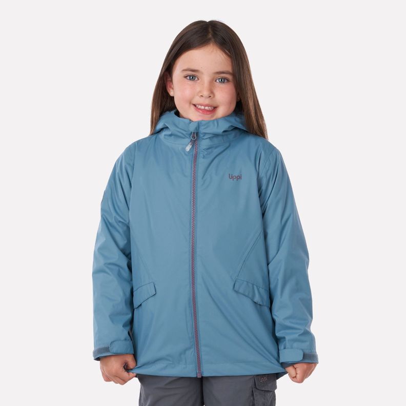 Chaqueta Niña Snowball Fusion-3 Hoody Jacket Celeste Oscuro Lippi-1