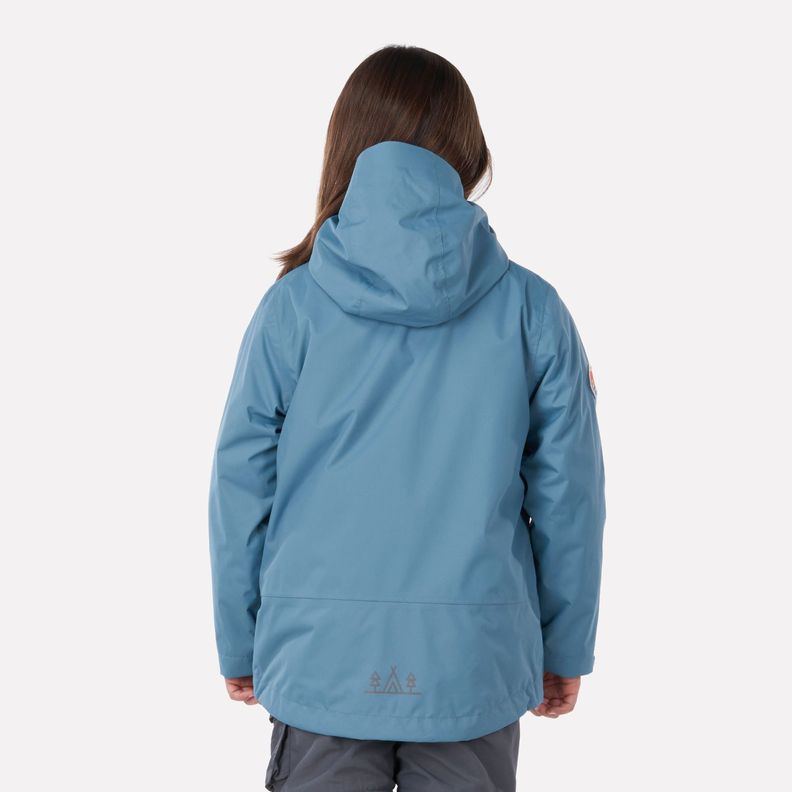 Chaqueta Niña Snowball Fusion-3 Hoody Jacket Celeste Oscuro Lippi-2