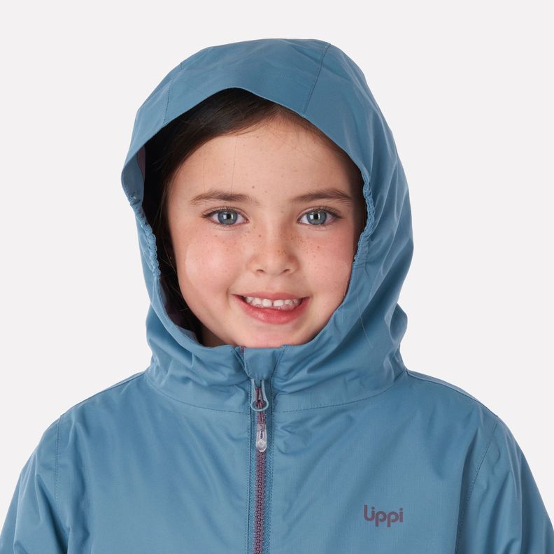 Chaqueta Niña Snowball Fusion-3 Hoody Jacket Celeste Oscuro Lippi-3