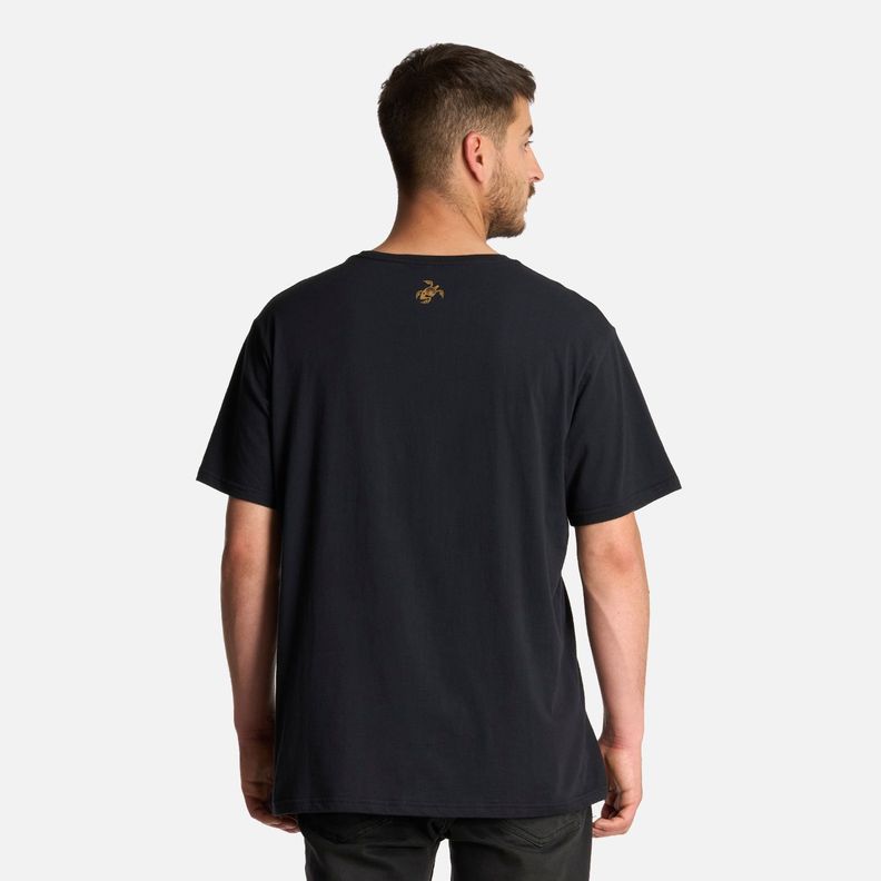 Polera Hombre Polo Negro Haka Honu-2
