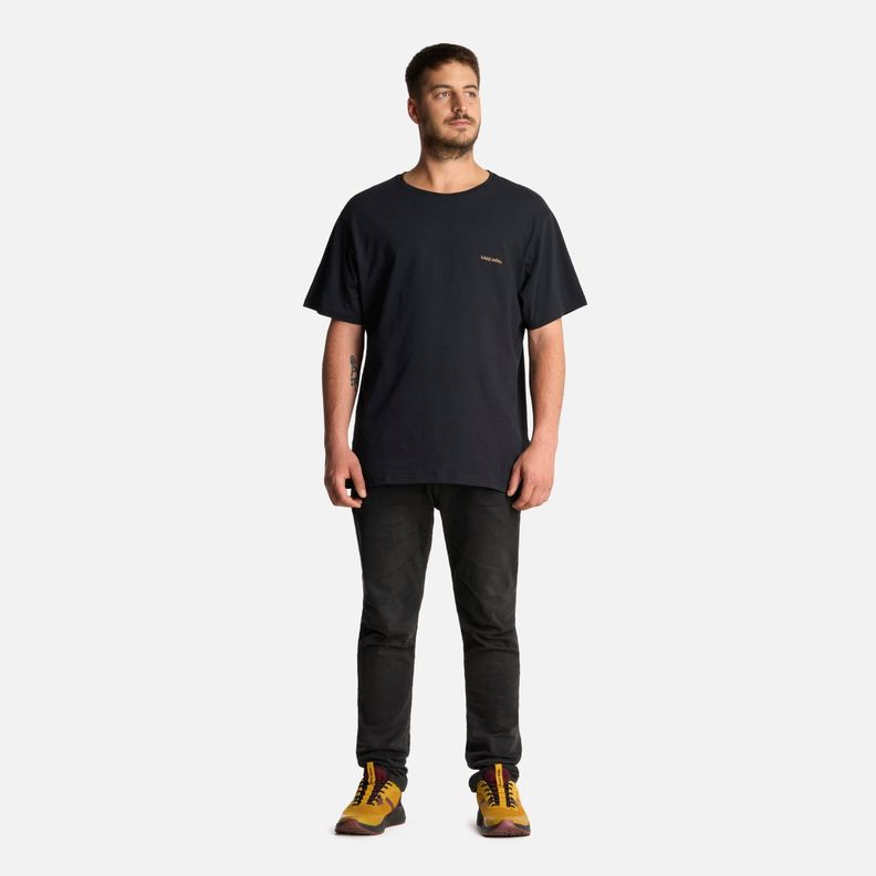 Polera Hombre Polo Negro Haka Honu-3