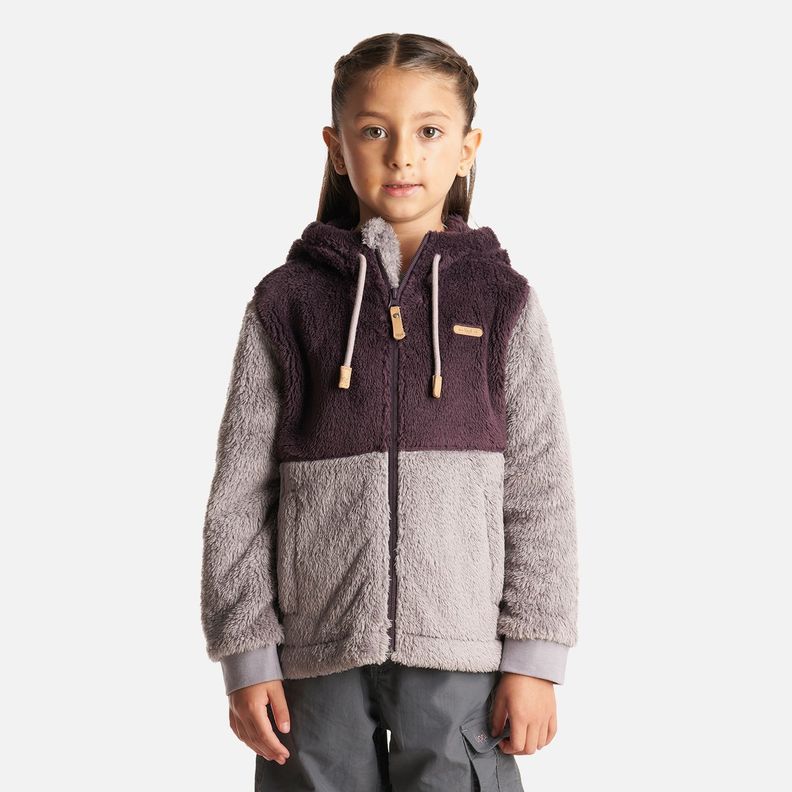Chaqueta Niña Bear Shaggy-Pro Hoody Jacket Burdeo/Malva Lippi-1