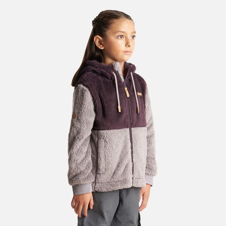 Chaqueta Niña Bear Shaggy-Pro Hoody Jacket Burdeo/Malva Lippi-2