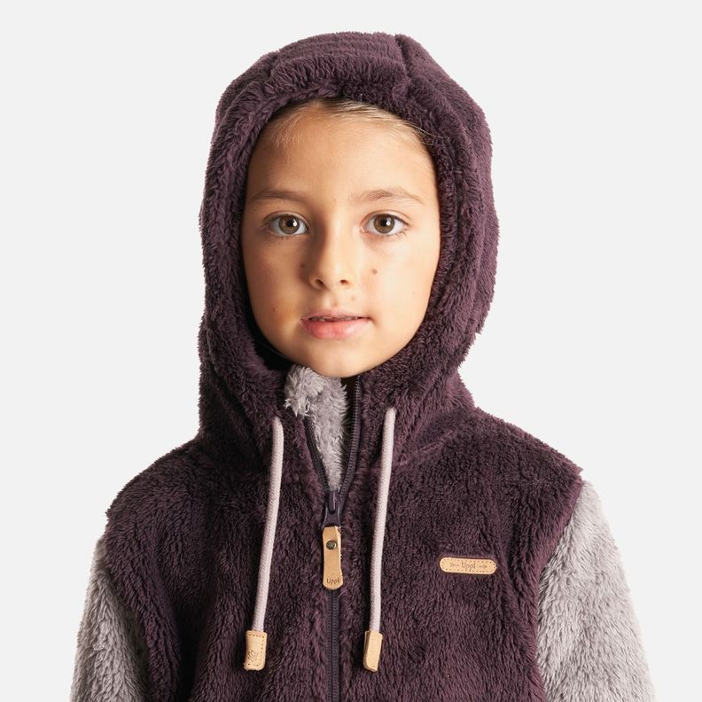 Chaqueta Niña Bear Shaggy-Pro Hoody Jacket Burdeo/Malva Lippi-4