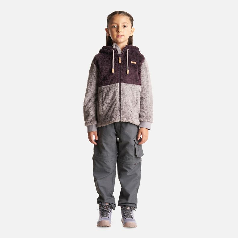 Chaqueta Niña Bear Shaggy-Pro Hoody Jacket Burdeo/Malva Lippi-6