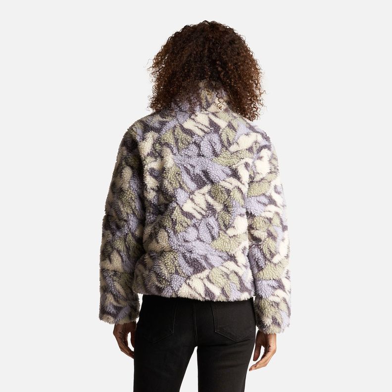 Chaqueta Mujer Aterciopelada Print Lila Haka Honu-3