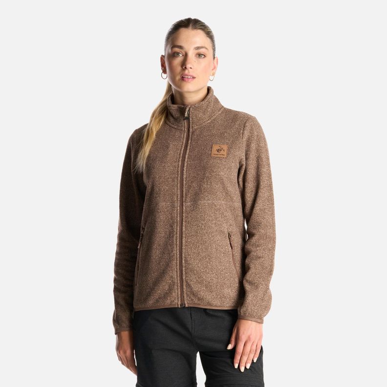 Poleron Mujer Tokerau Pro Taupe Haka Honu-1