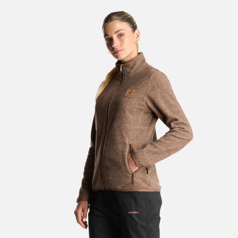 Poleron Mujer Tokerau Pro Taupe Haka Honu-2