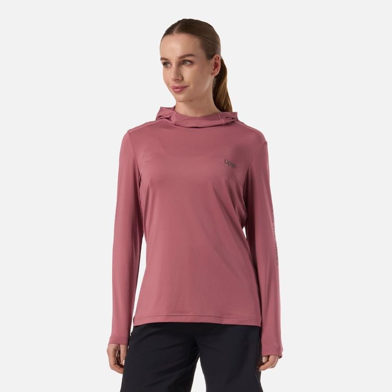 Polera Mujer Sun Protection T-Shirt Rosa Oscuro Lippi V26 Rosado Oscuro XS